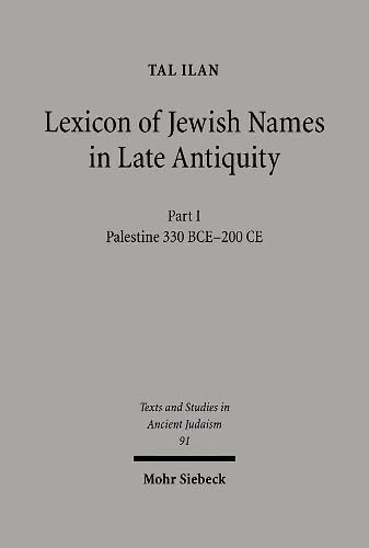 Lexicon of Jewish Names in Late Antiquity Historical Fiction
