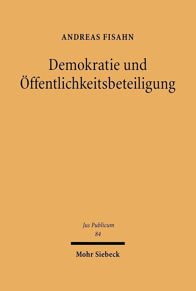 Demokratie und Öffentlichkeitsbeteiligung Law