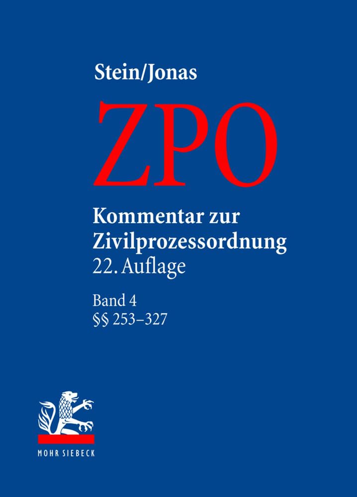 Kommentar zur Zivilprozessordnung (ZPO) 04 book