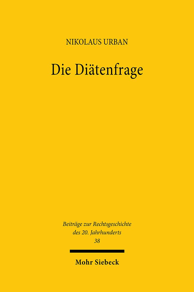 Die Diätenfrage Law