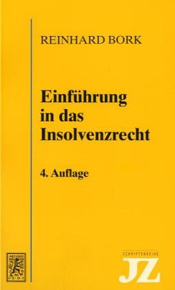 Einführung in das Insolvenzrecht Law