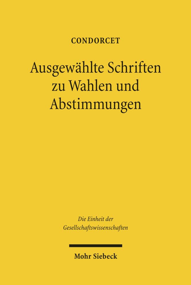 Ausgewählte Schriften zu Wahlen und Abstimmungen Law