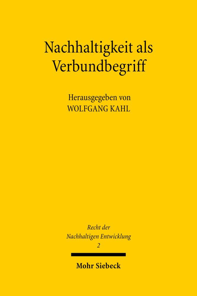 Nachhaltigkeit als Verbundbegriff Law