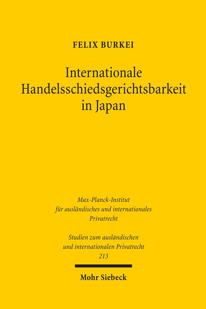 Internationale Handelsschiedsgerichtsbarkeit in Japan Law