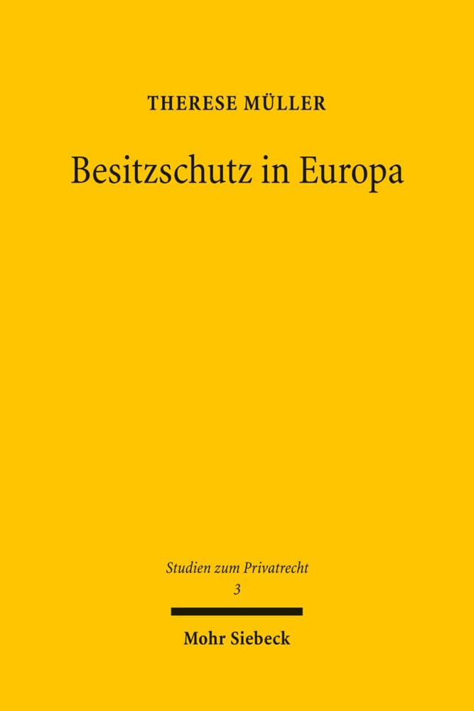 Besitzschutz in Europa: Eine rechtsvergleichende Untersuchung über den zivilrechtlichen Schutz der tatsächlichen Sachherrschaft Law