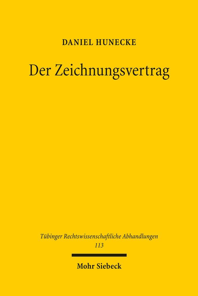Product Image: Der Zeichnungsvertrag