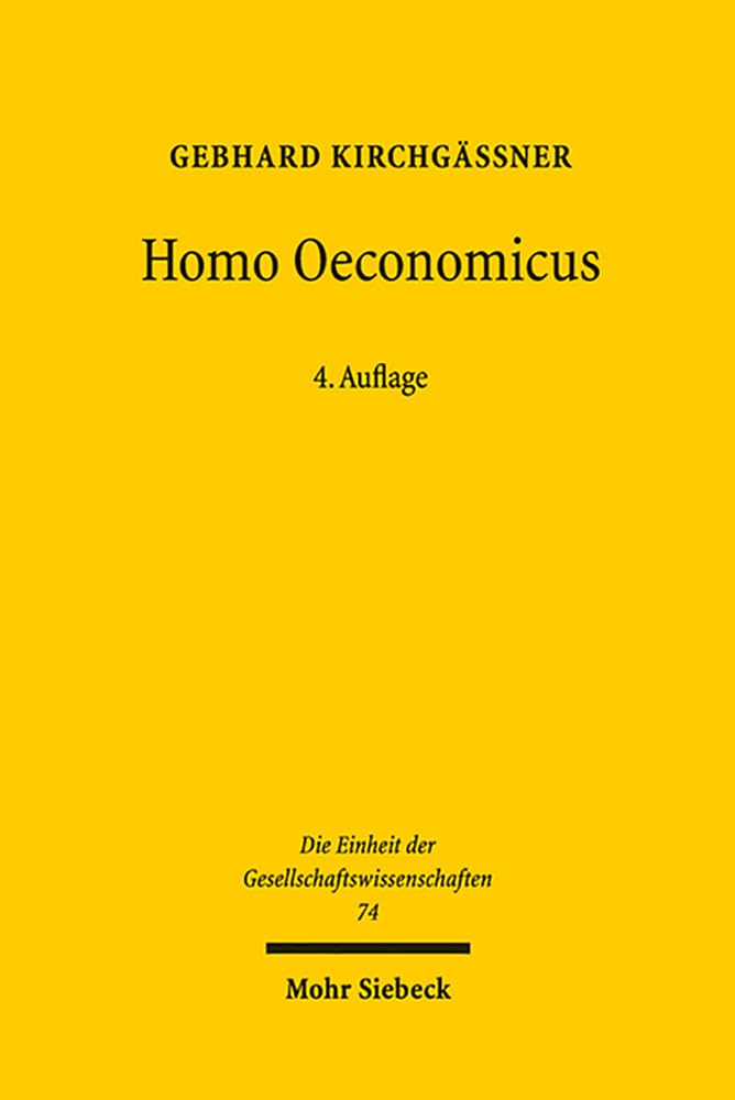 Homo oeconomicus book