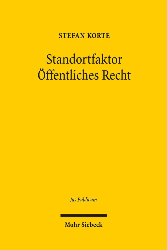 Standortfaktor Öffentliches Recht Law