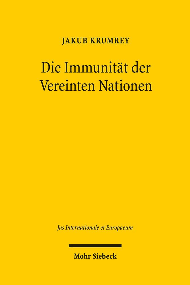 Die Immunität der Vereinten Nationen Law