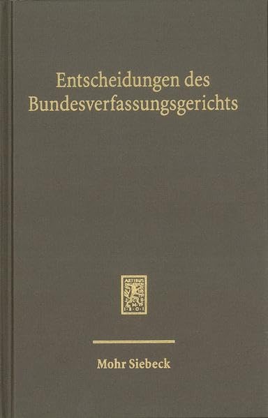 Entscheidungen des Bundesverfassungsgerichts (BVerfGE): Band 147 Law