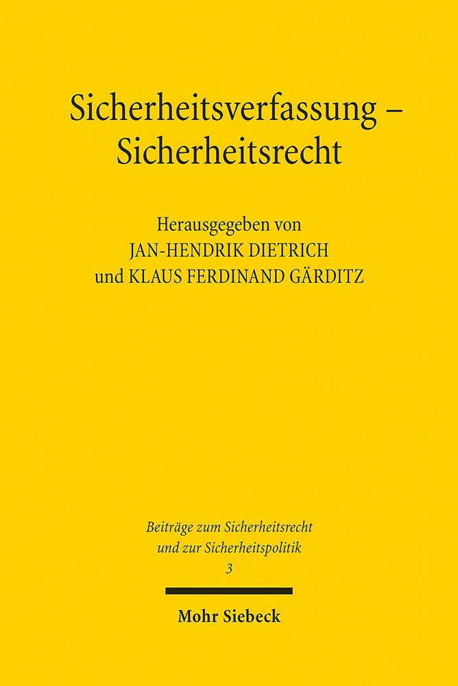 Sicherheitsverfassung - Sicherheitsrecht Law