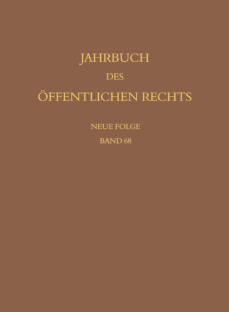 Jahrbuch des öffentlichen Rechts der Gegenwart. Neue Folge Law