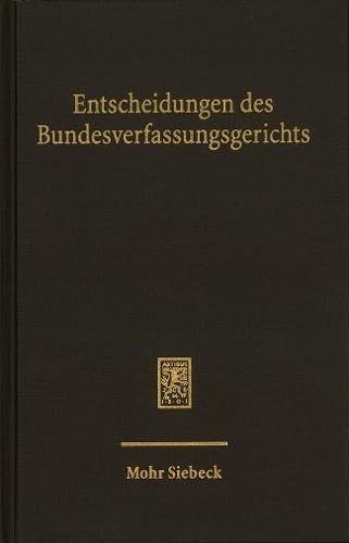 Entscheidungen des Bundesverfassungsgerichts (BVerfGE): Band 153 Law
