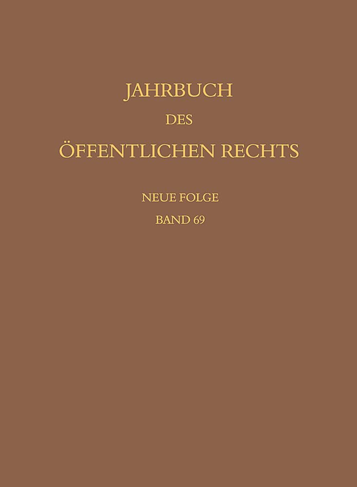 Jahrbuch des öffentlichen Rechts der Gegenwart. Neue Folge Law