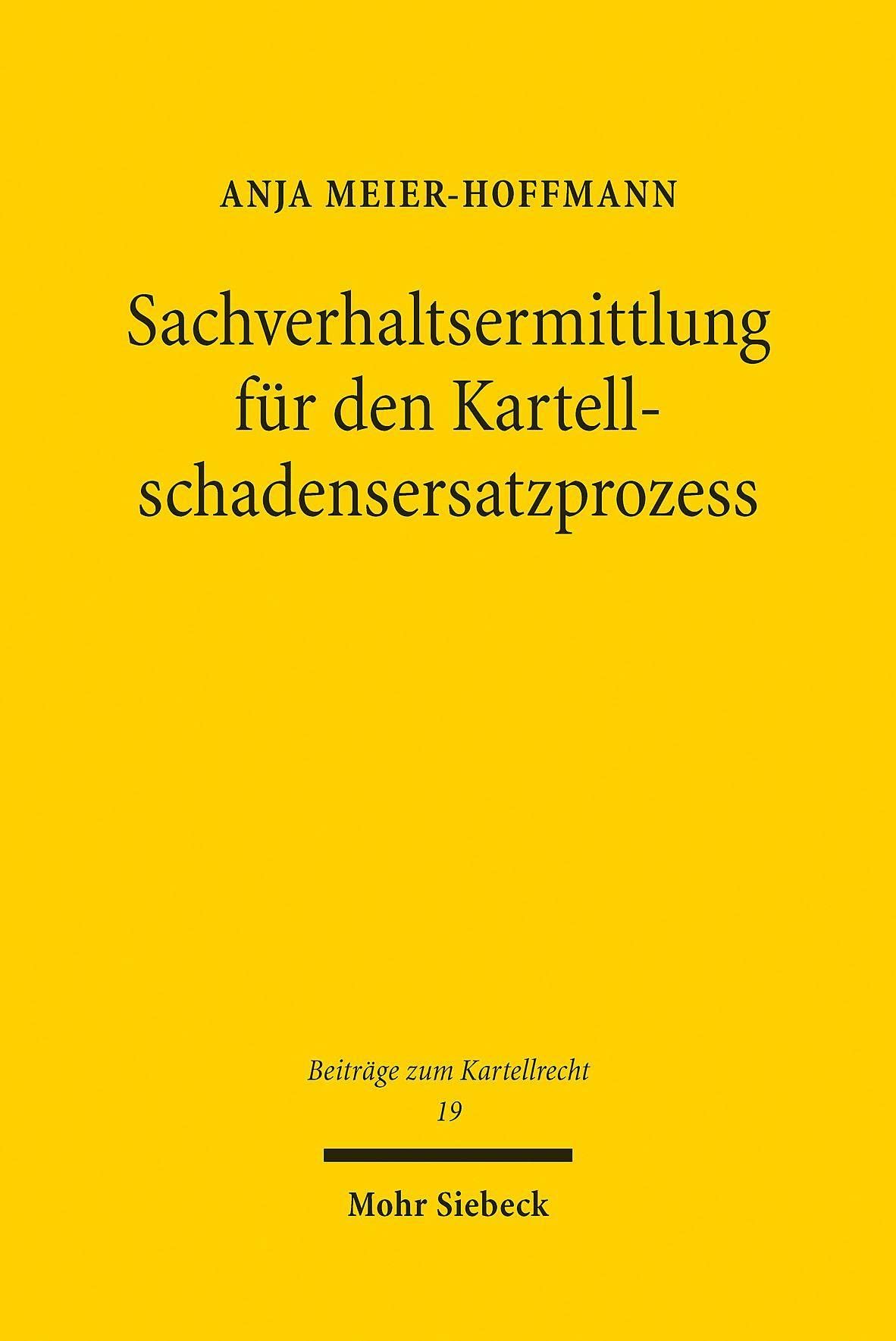 Sachverhaltsermittlung für den Kartellschadensersatzprozess Law