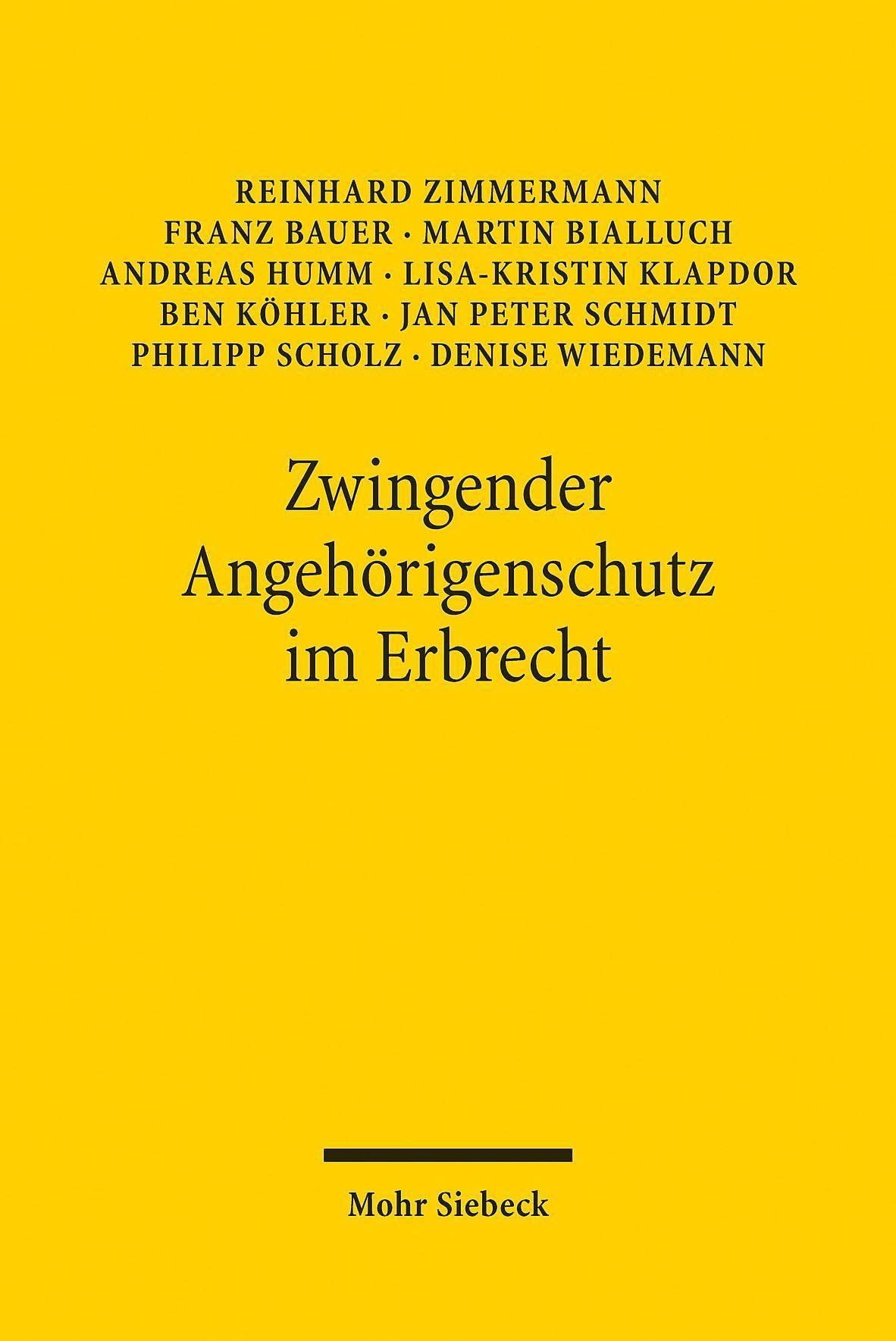 Zwingender Angehörigenschutz im Erbrecht Law