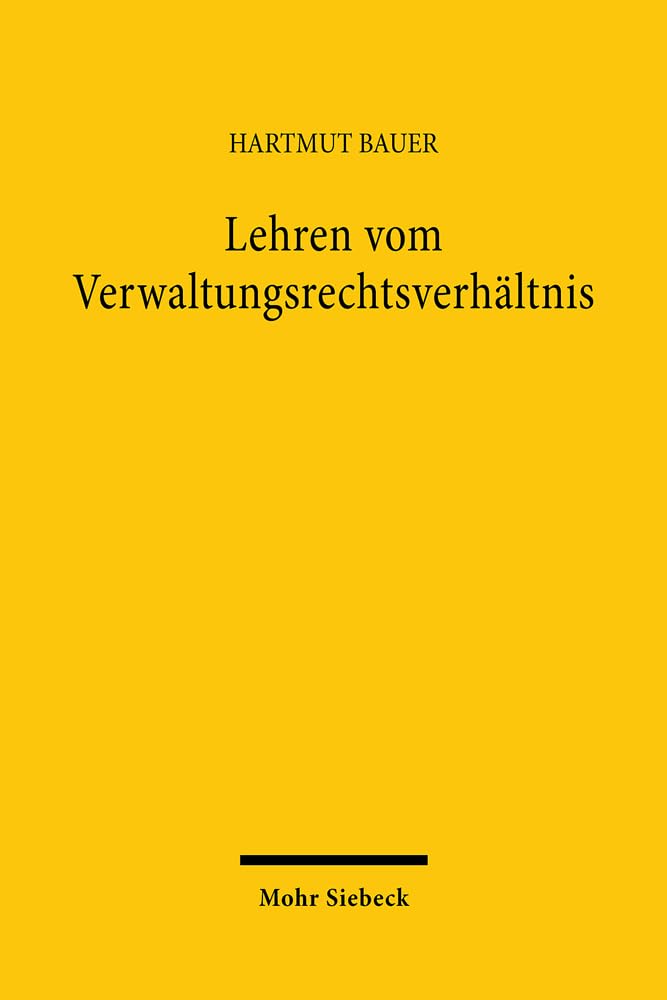 Lehren Vom Verwaltungsrechtsverhaltnis book