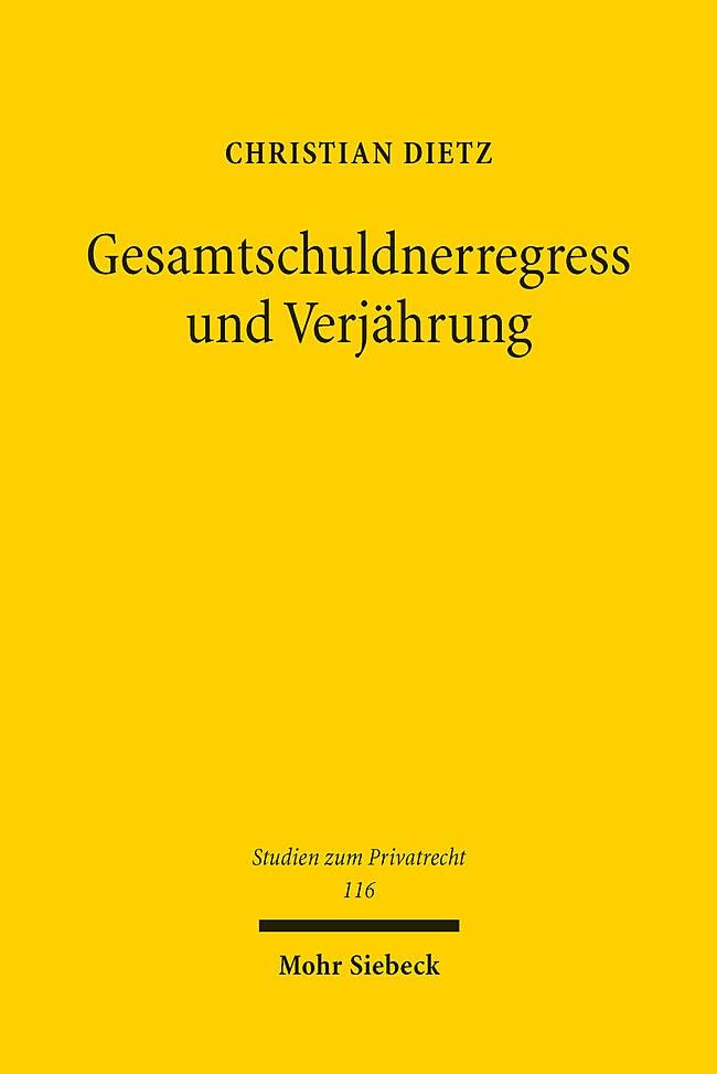 Gesamtschuldnerregress und Verjährung Law