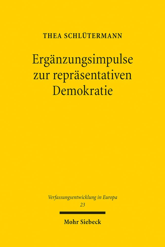 Ergänzungsimpulse zur repräsentativen Demokratie Law