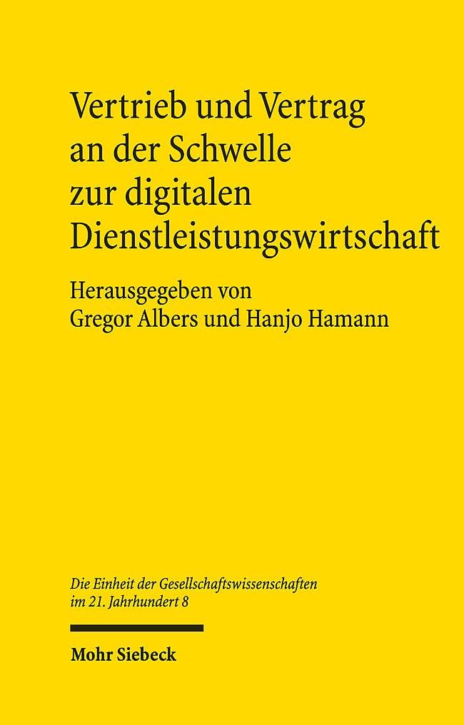 Vertrieb und Vertrag an der Schwelle zur digitalen Dienstleistungswirtschaft Law