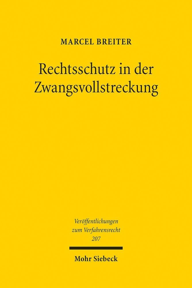 Rechtsschutz in der Zwangsvollstreckung: Entwurf einer Reform (Veröffentlichungen zum Verfahrensrecht, Band 207) Law