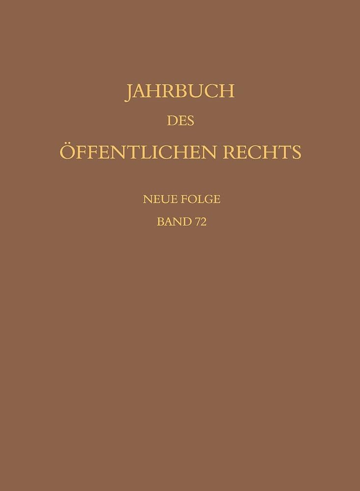 Jahrbuch des öffentlichen Rechts der Gegenwart. Neue Folge Law