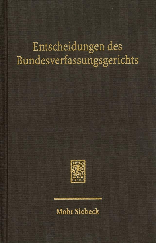 Entscheidungen des Bundesverfassungsgerichts (BVerfGE): Band 167 Law