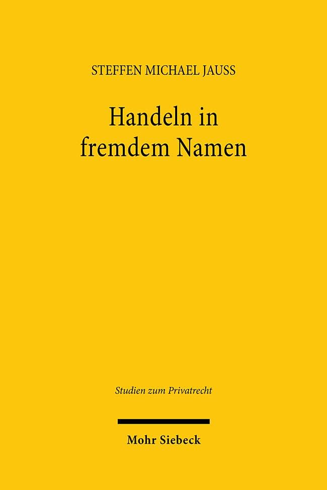 Handeln in fremdem Namen Law