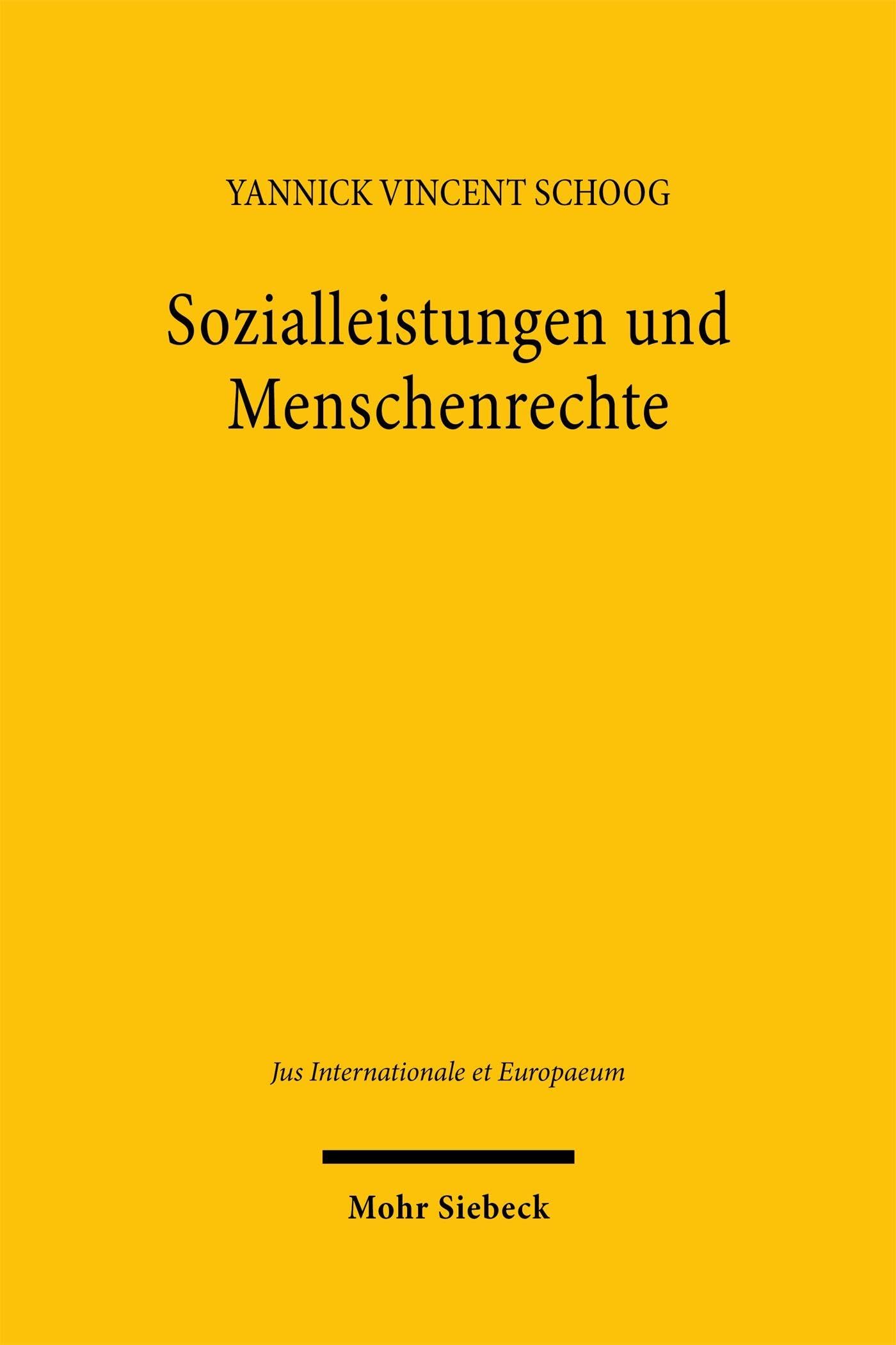 Sozialleistungen und Menschenrechte Law