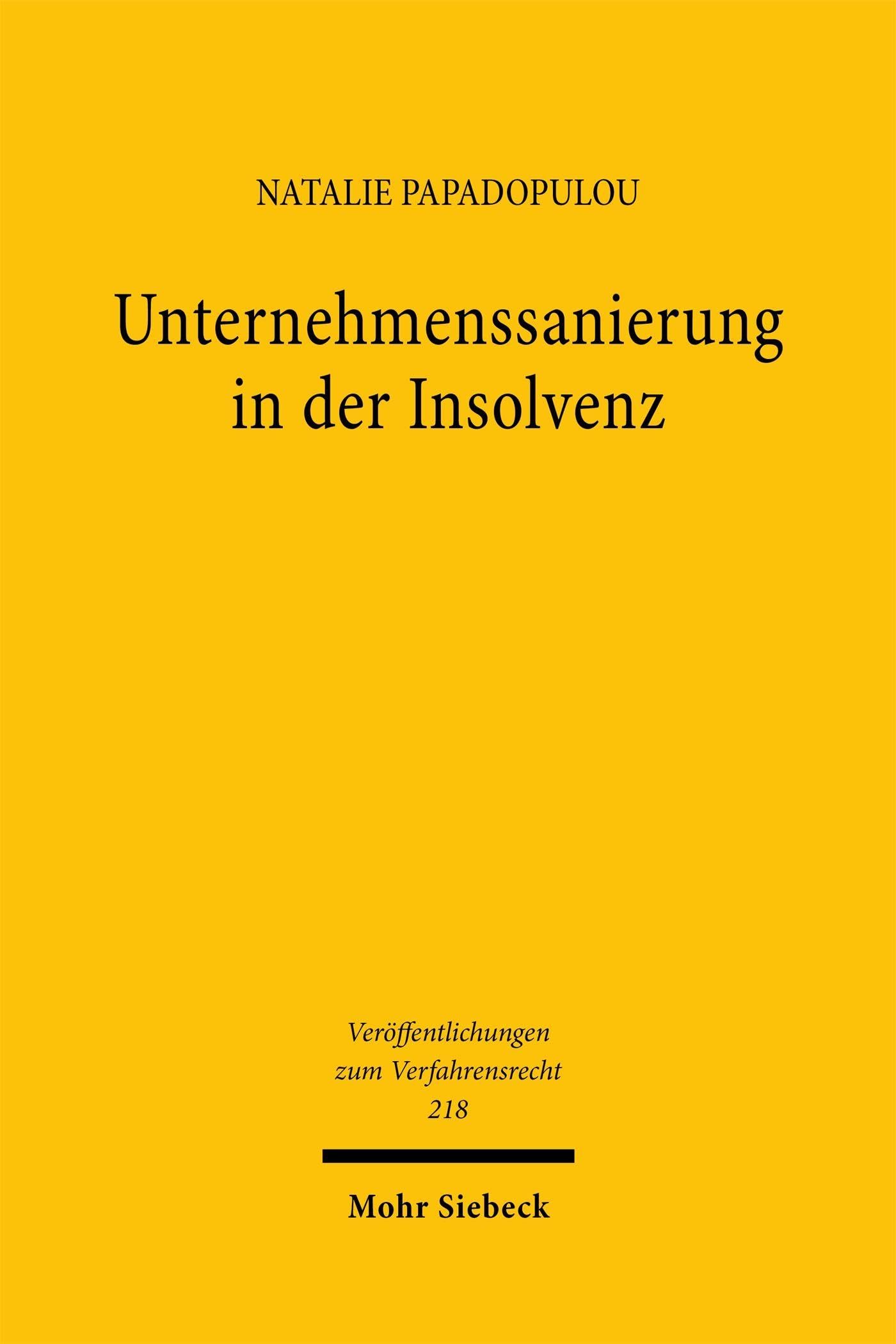 Unternehmenssanierung in der Insolvenz Law