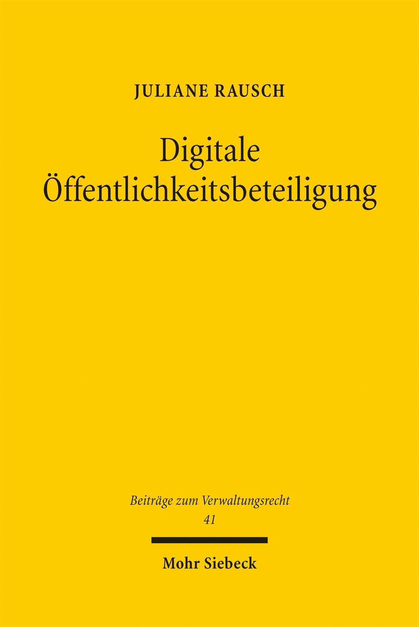 Digitale Öffentlichkeitsbeteiligung Law