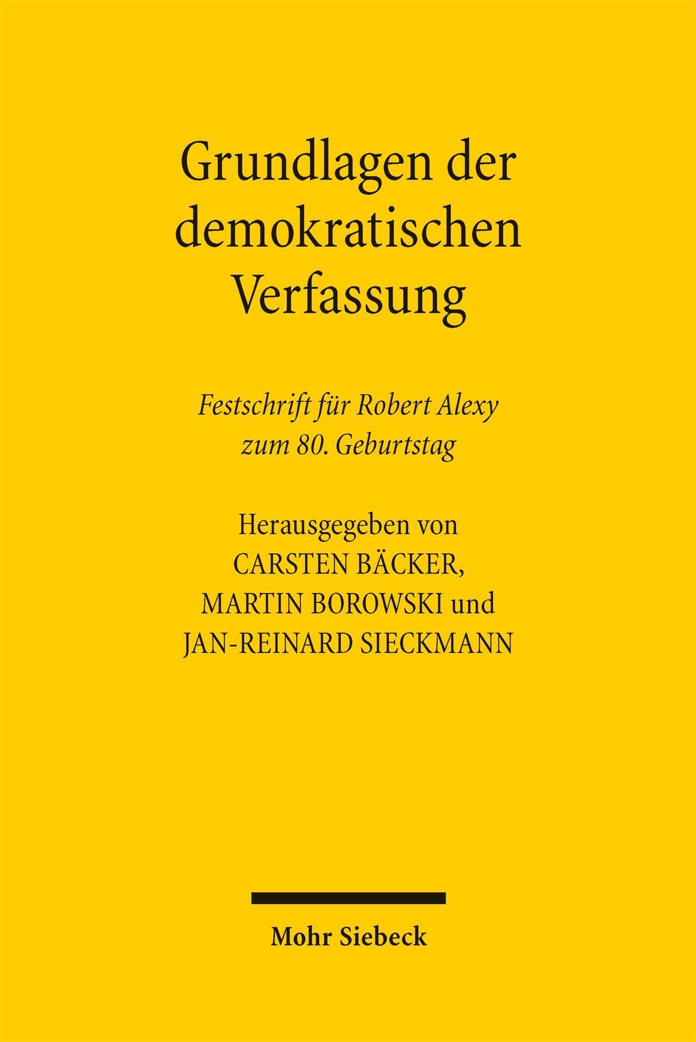 Grundlagen der demokratischen Verfassung Law