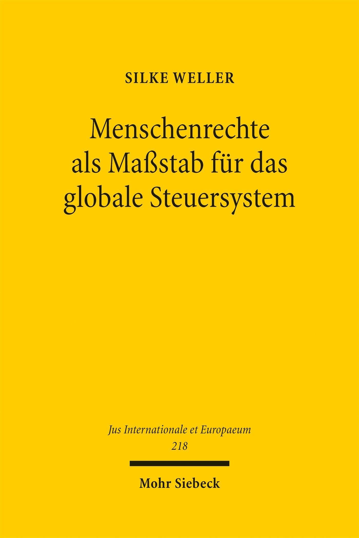 Menschenrechte als Maßstab für das globale Steuersystem Law