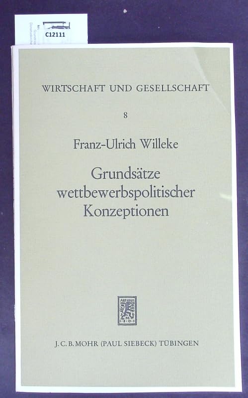 Grundsätze wettbewerbspolitischer Konzeptionen Books