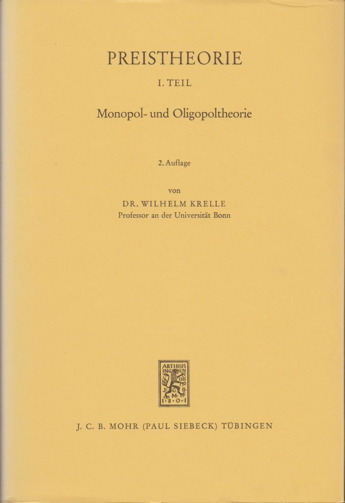 Preistheorie II /1-2. II/1: Monopol- und Oligopoltheorie - II/2: Theorie des Polypols, des bilateralen Monopols (Aushandlungstheorie), Theorie ... Spieltheoretischer Anhang Business, Finance & Career