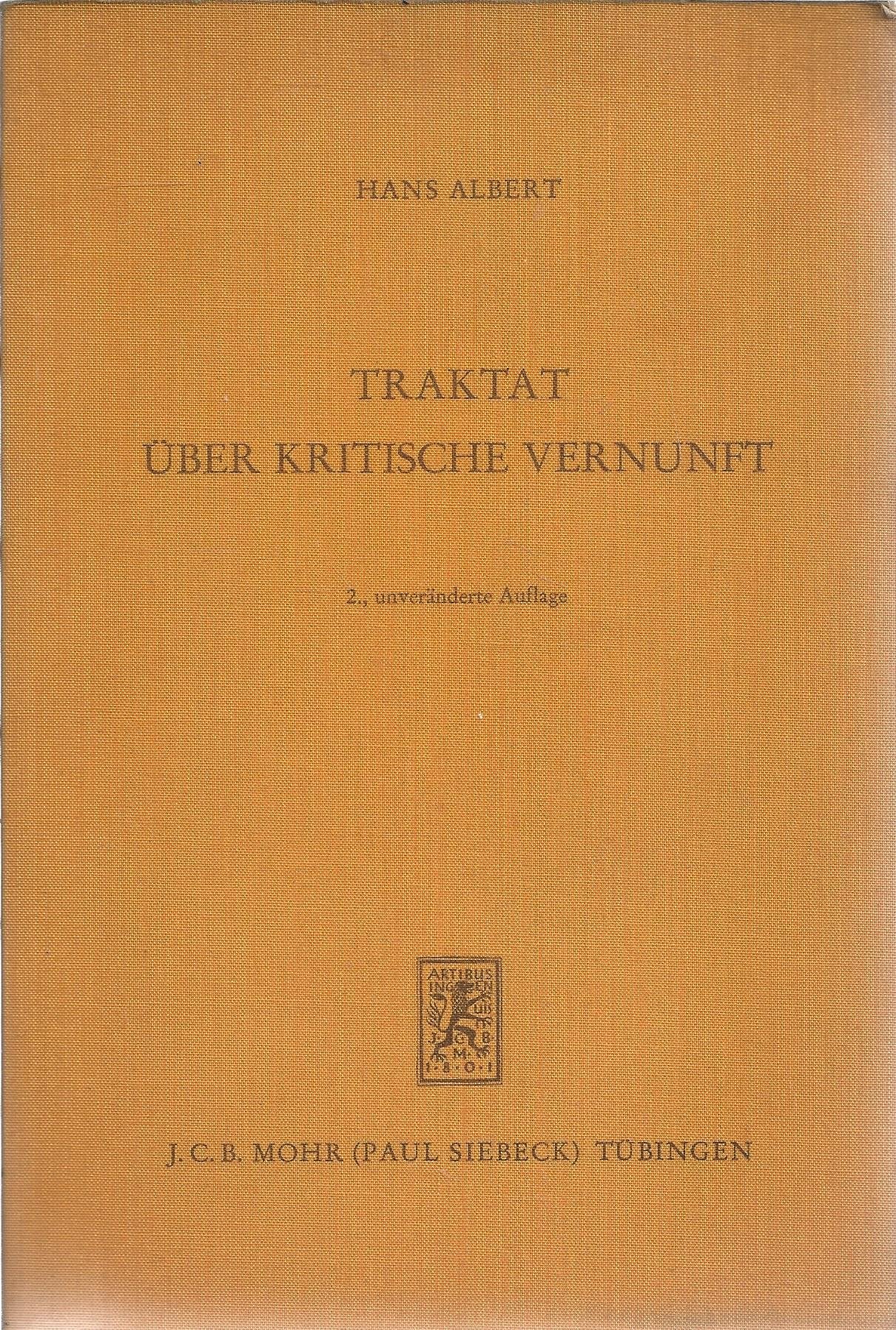 Traktat über kritische Vernunft Philosophy