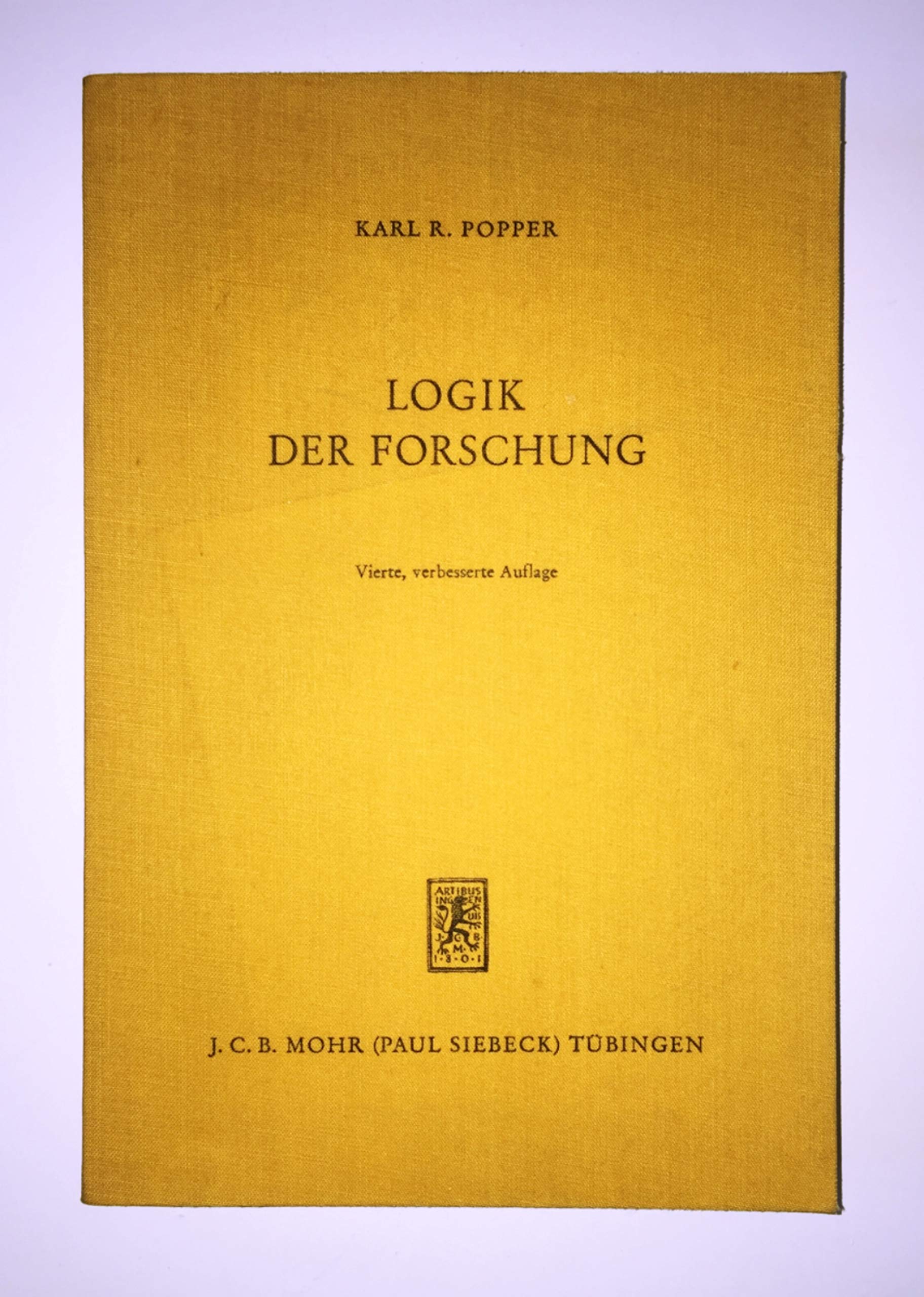 Logik der Forschung Philosophy