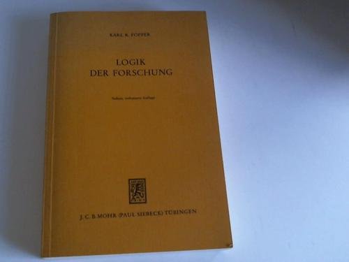 Logik der Forschung. Sechste, verbesserte Auflage. Books