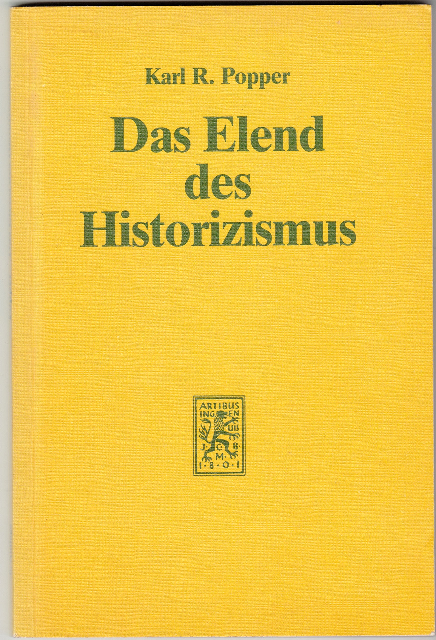 Das Elend des Historizismus. Philosophy