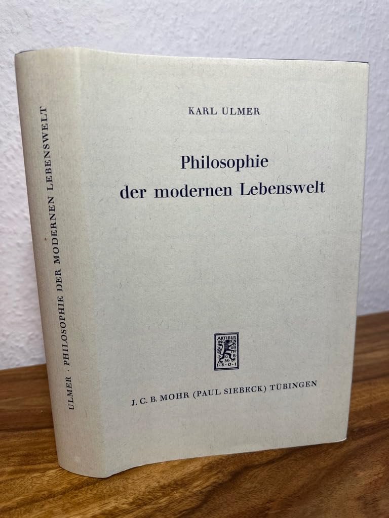 Philosophie der modernen Lebenswelt Books