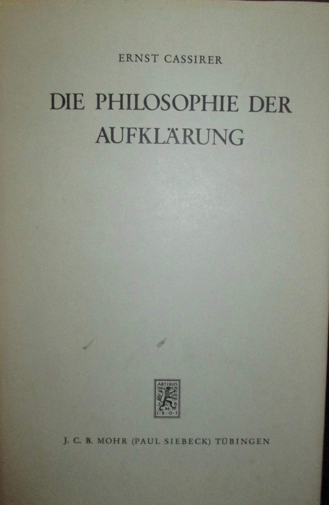 Die Philosophie der Aufklärung Philosophy