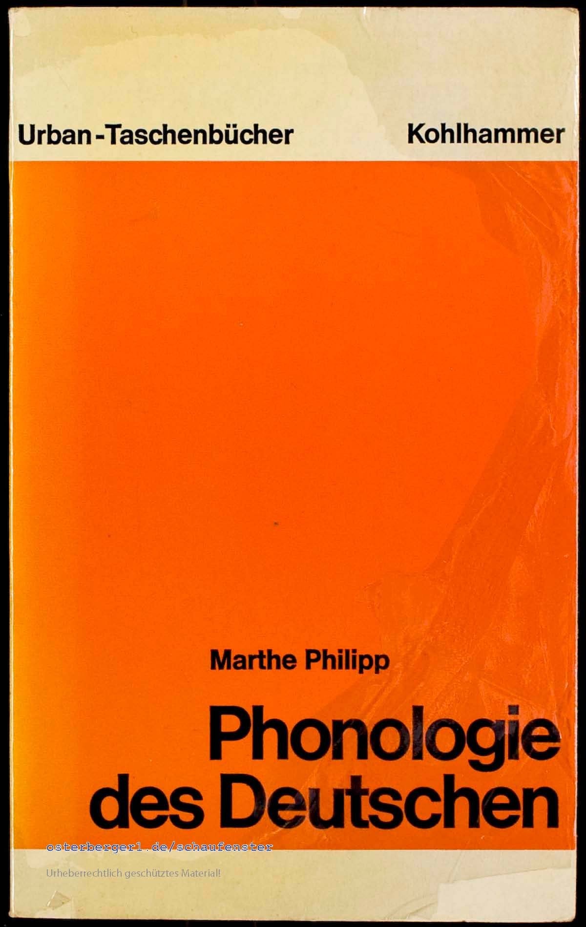 Phonologie des Deutschen (Urban-Taschenbücher) Social Sciences