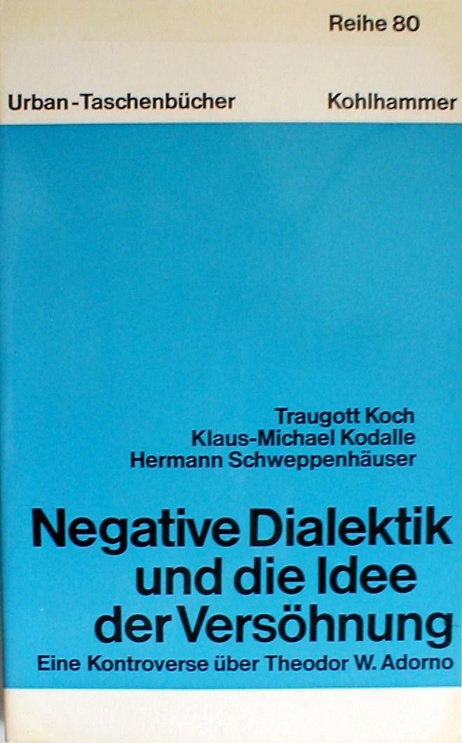 Negative Dialektik und die Idee der Versöhnung. Ei book