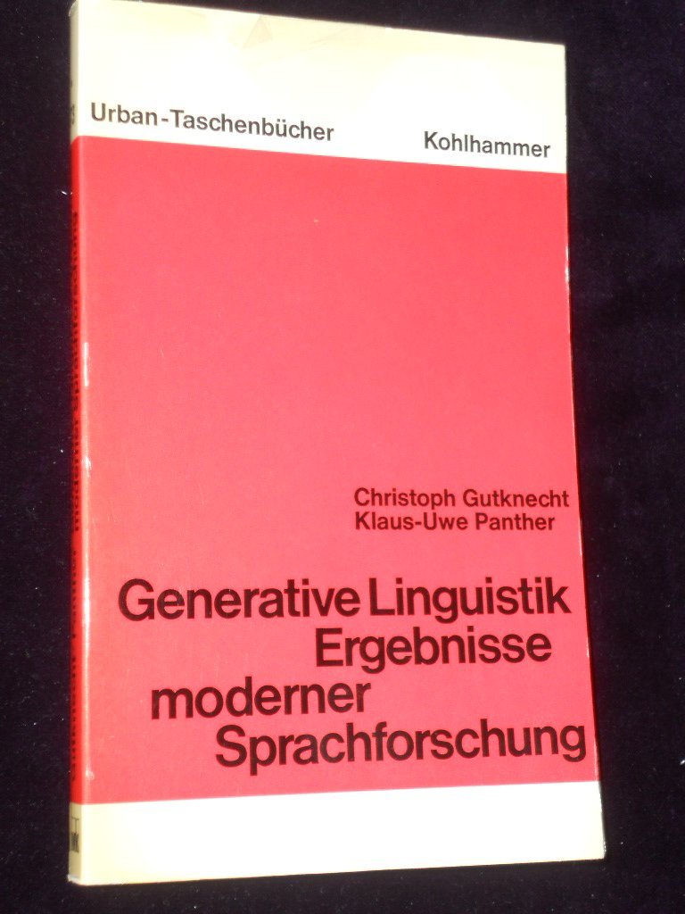 Generative Linguistik (Urban-Taschenbücher) Books