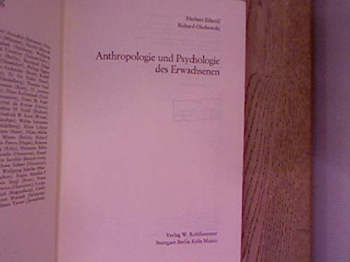 Handbuch der Erwachsenenbildung in 8 Bänden., Band.3, Anthropologie und Psychologie des Erwachsenen: Bd. III Psychology