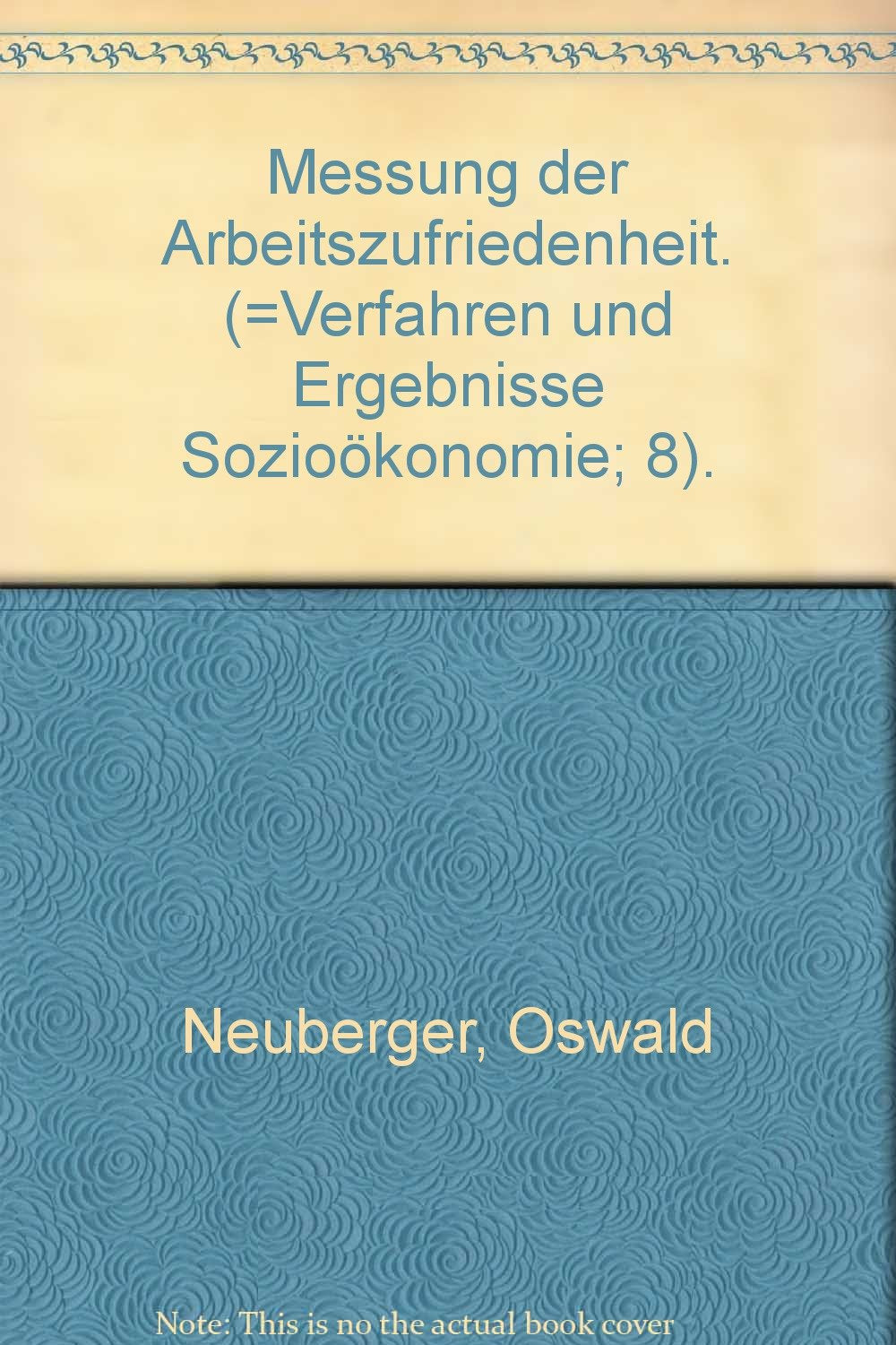 Messung der Arbeitszufriedenheit (Urban-Taschenbücher) Psychology
