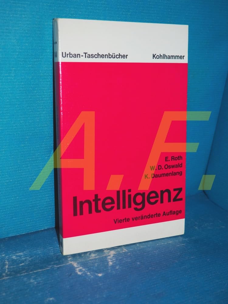 Intelligenz: Aspekte, Probleme, Perspektiven (Urban-Taschenbücher) Psychology