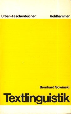 Textlinguistik: Eine Einführung (Urban-Taschenbücher) Books