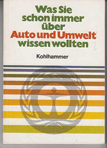 Was Sie schon immer über Auto und Umwelt wissen wollten Books
