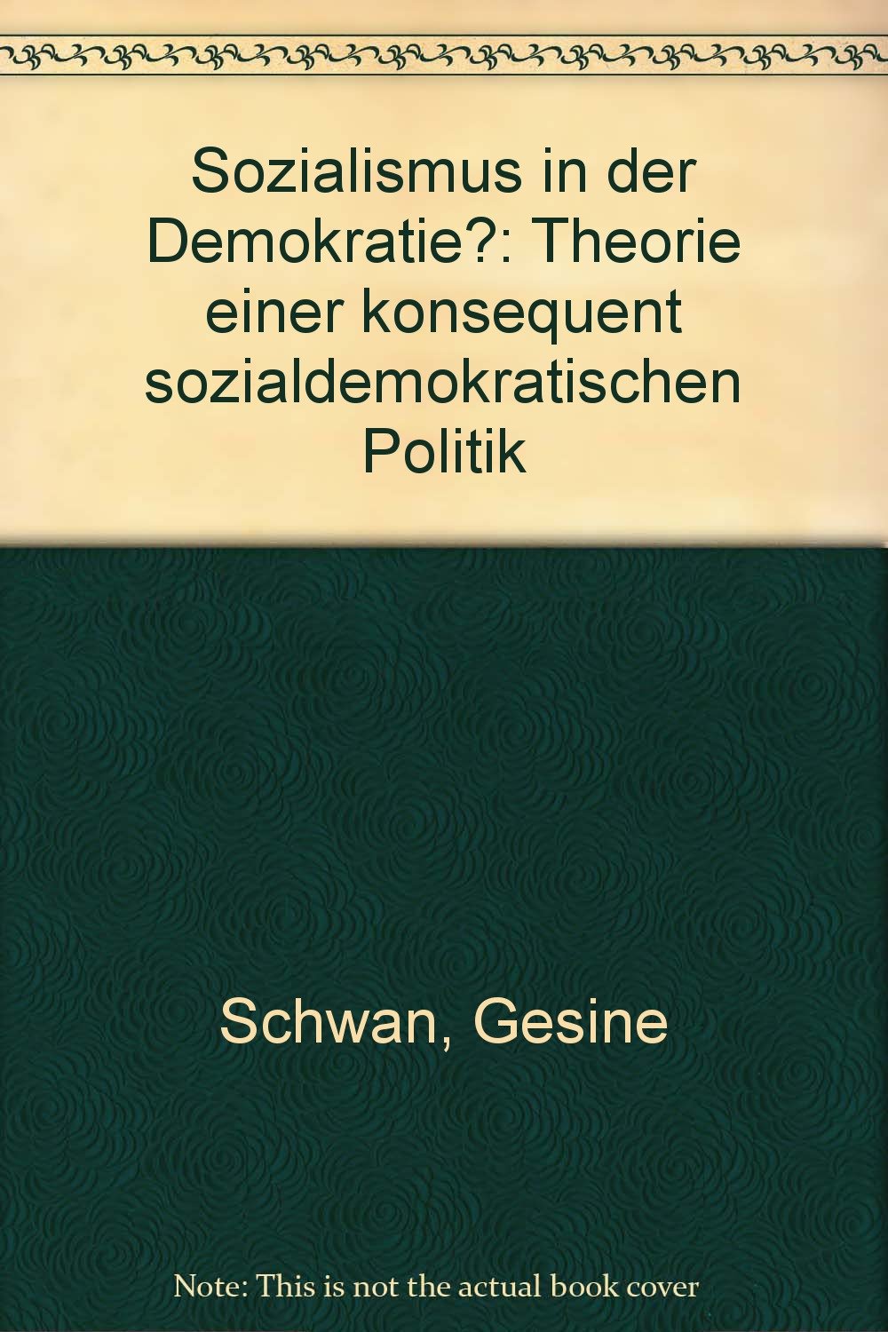 Sozialismus in der Demokratie?: Theorie einer konsequent sozialdemokratischen Politik Books